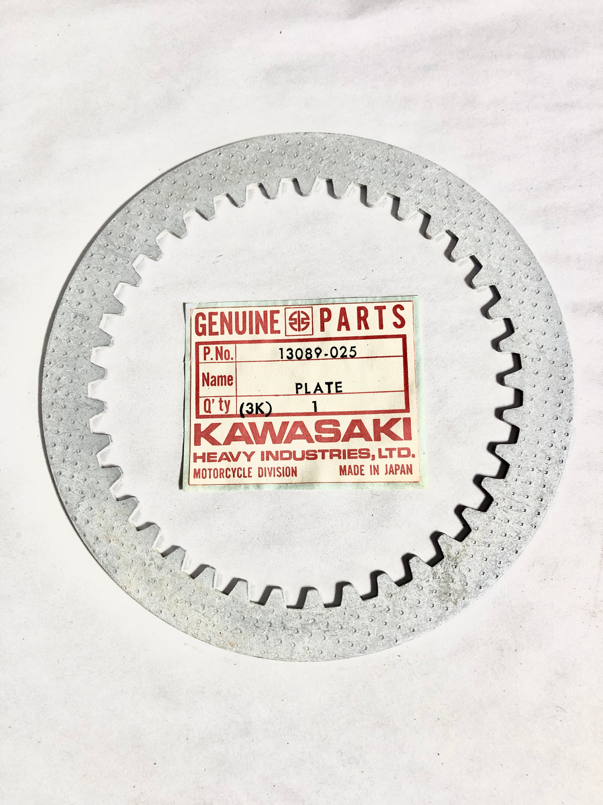 KAWASAKI-KX420-PLATE,CLUTCH STEEL (NAS)