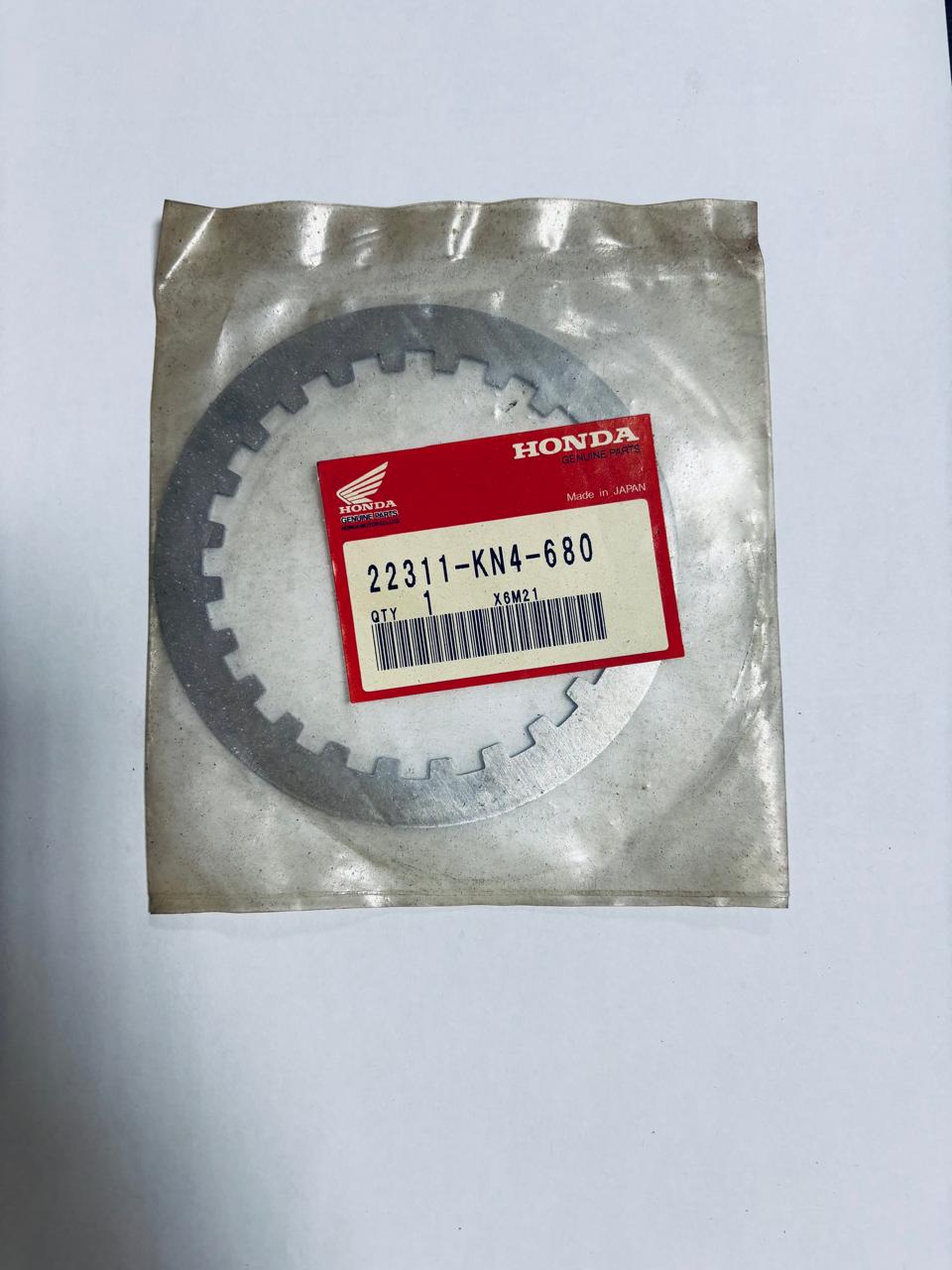 HONDA 22311KN4680 CR80R/CR80RB/CB125S/CM185T/CM200T/CM250C/CMX250CD/CR60R1/CB100K0/CB100K1/CG125/CT125/MB50/NS50F/NX125/TL125S/TLR200/CR85R/CRF80F/CRF100F/CL125S/SL100/SL125/ZN110Y/TRX90EX/TRX906/XLR125R/XR100R/CB50R PLATE,CLUTCH 1970 - 2011