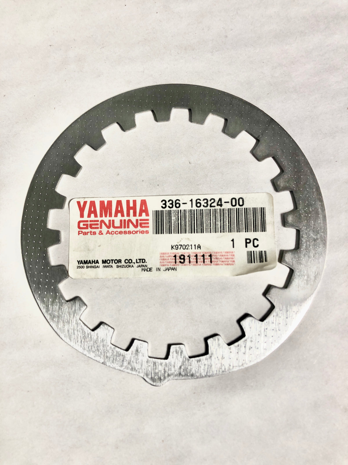 YAMAHA-DT100-PLATE,CLUTCH 1
