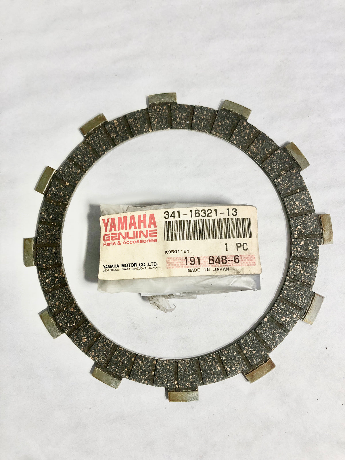 YAMAHA-XJR1200-PLATE, FRICTION (447) (NAS)