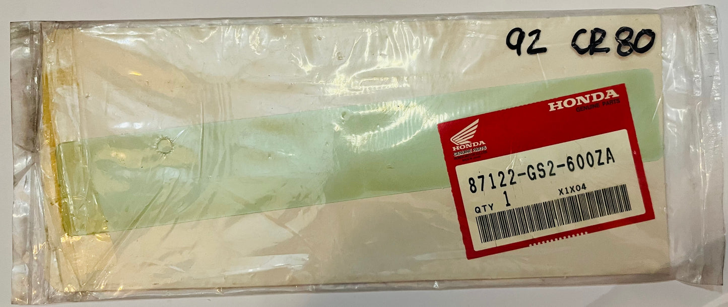 HONDA CR80 - SWINGARM DECAL 1992