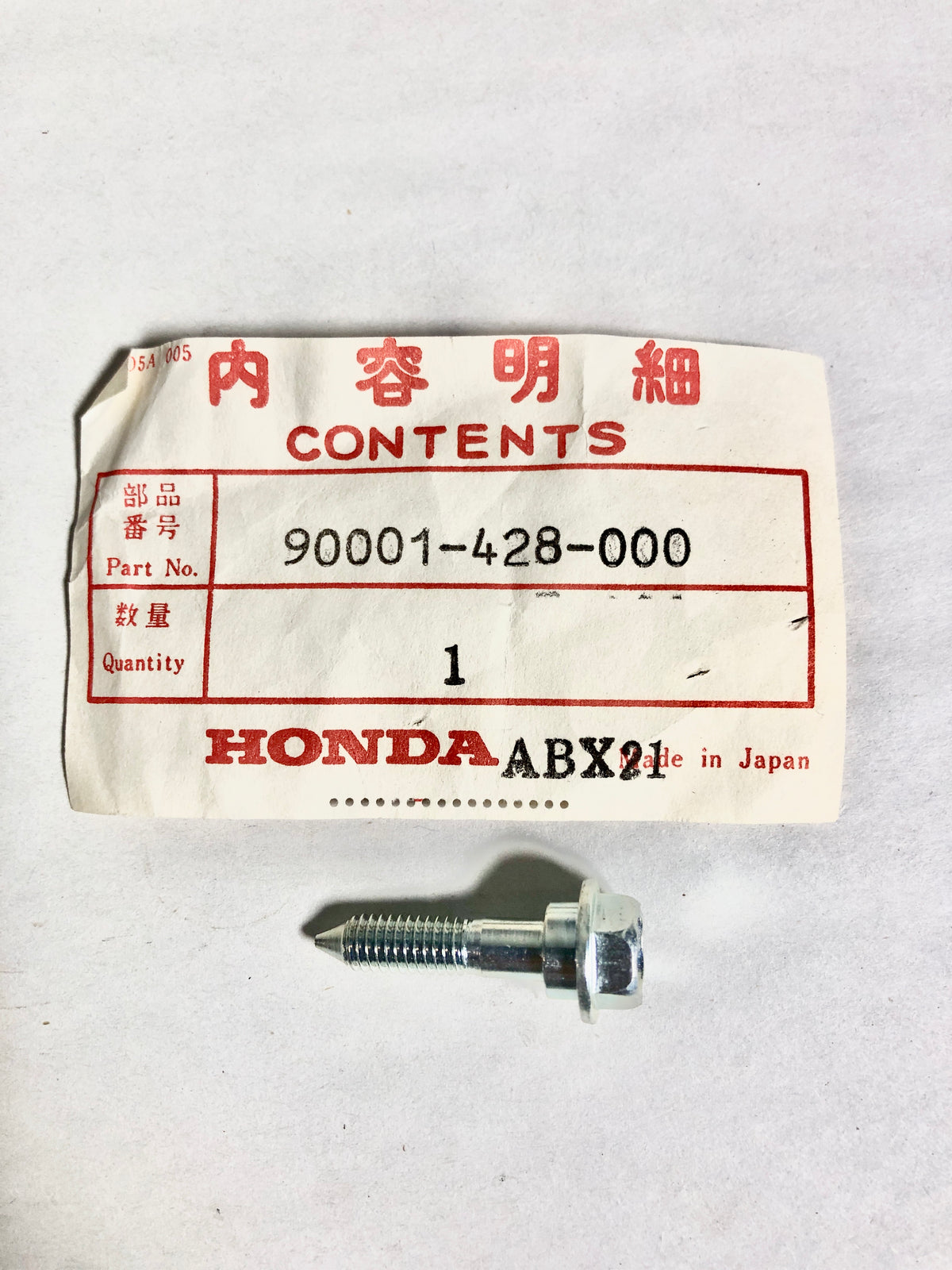 HONDA-XR250-BOLT,SPECIAL,6MM