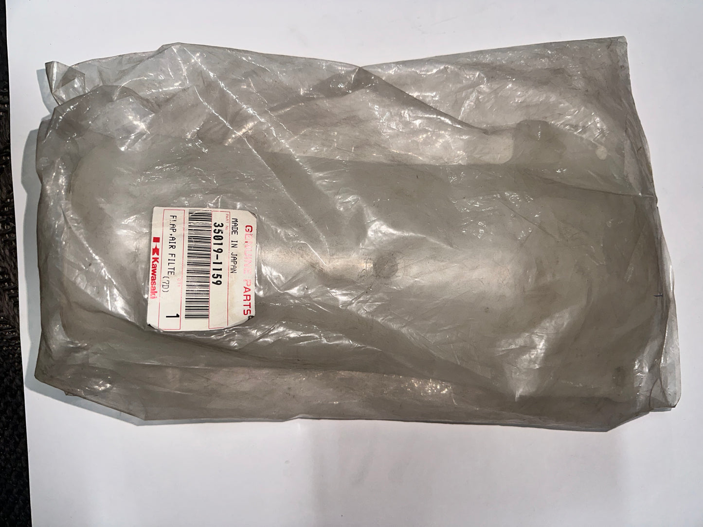 KAWASAKI - AIR FILTER FLAP KDX200 1989-1994 , KX125 1986-1989 , KX500 1987-1997