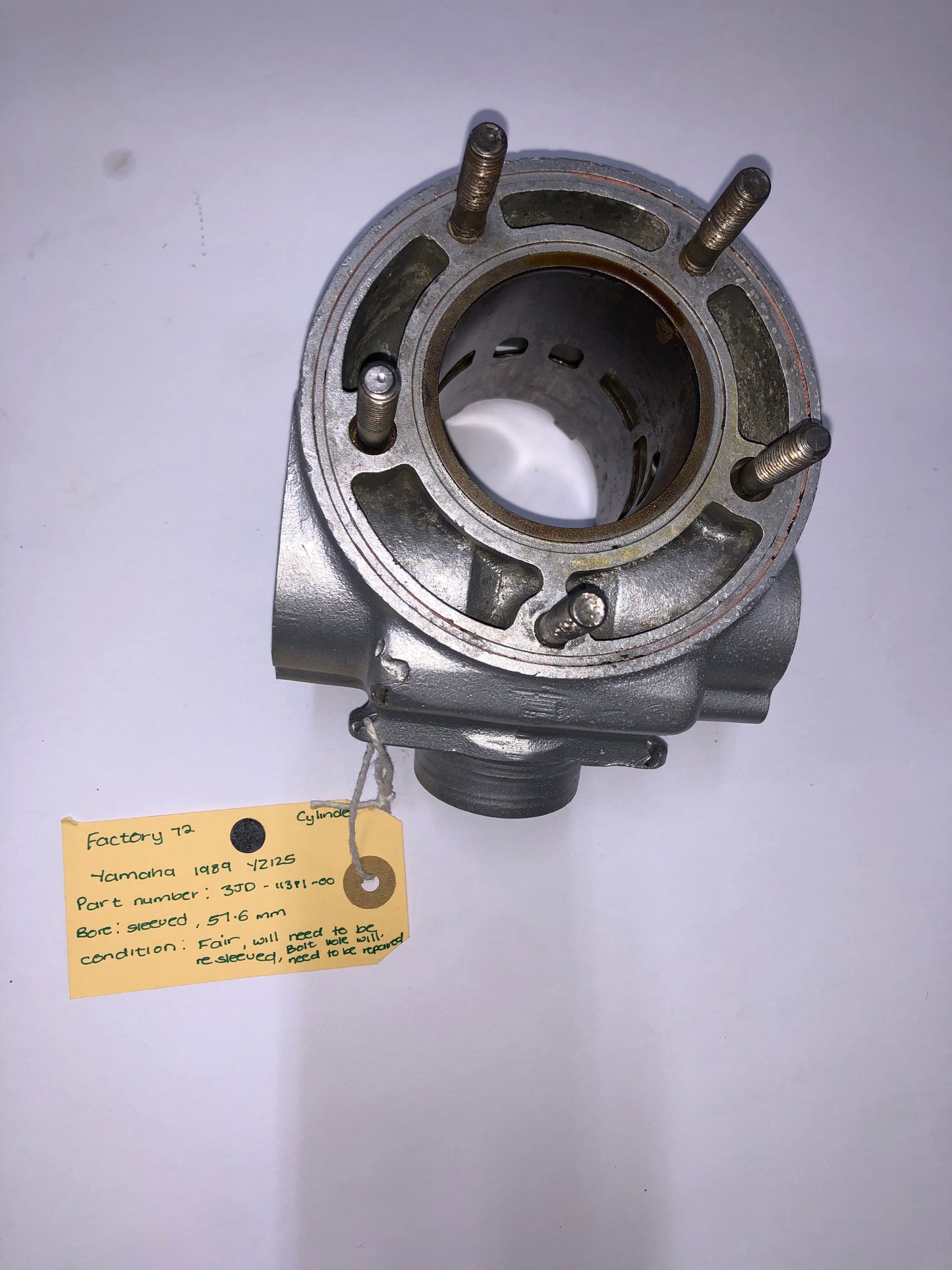 YAMAHA YZ125 1989 CYLINDER