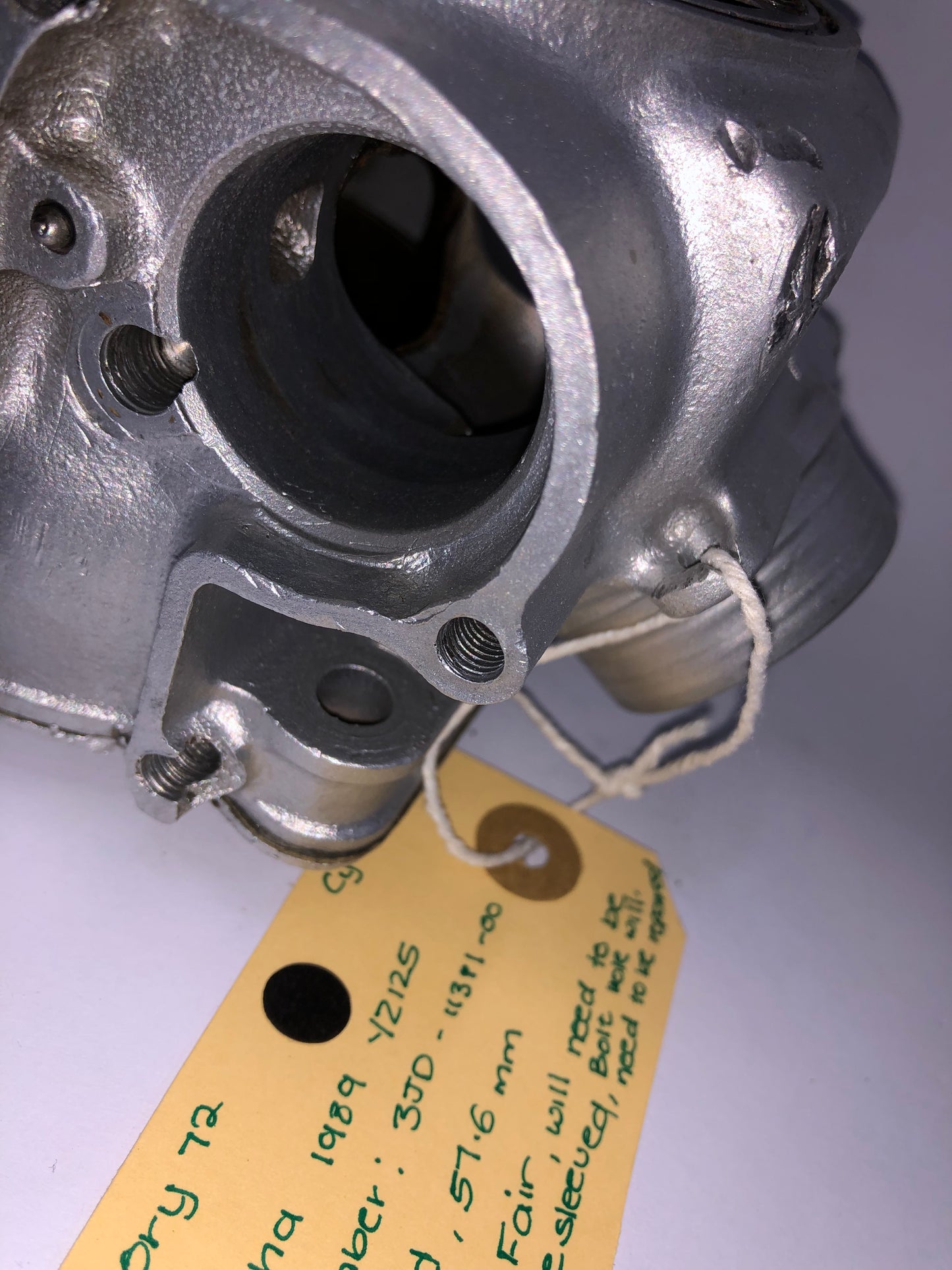 YAMAHA YZ125 1989 CYLINDER
