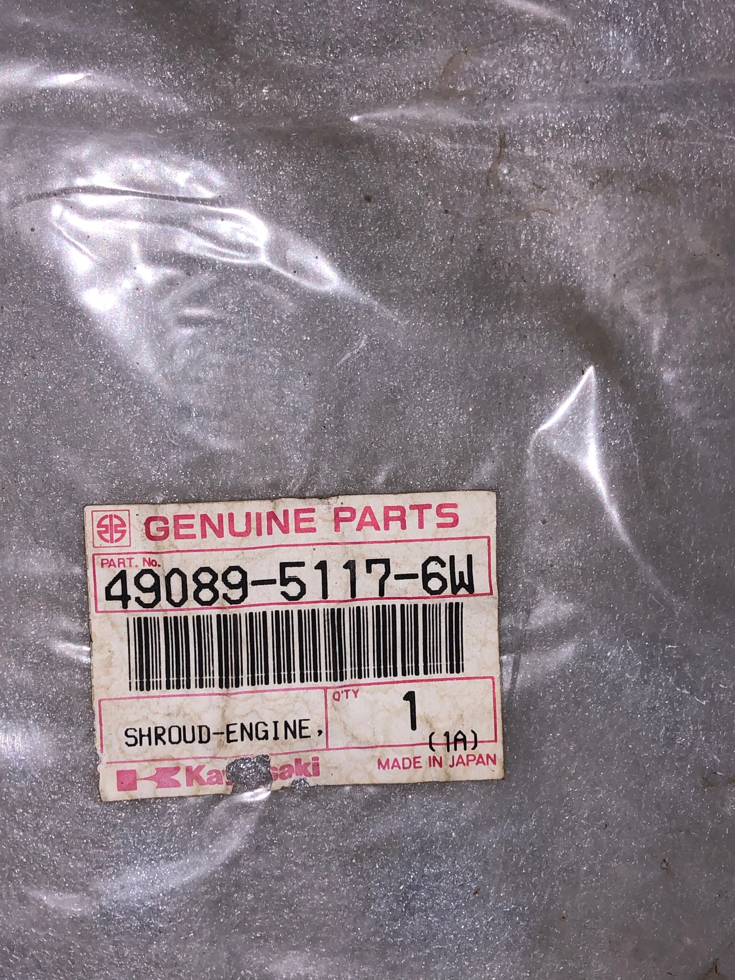 KAWASAKI - RADIATOR SHROUD R.H - KX250 1991