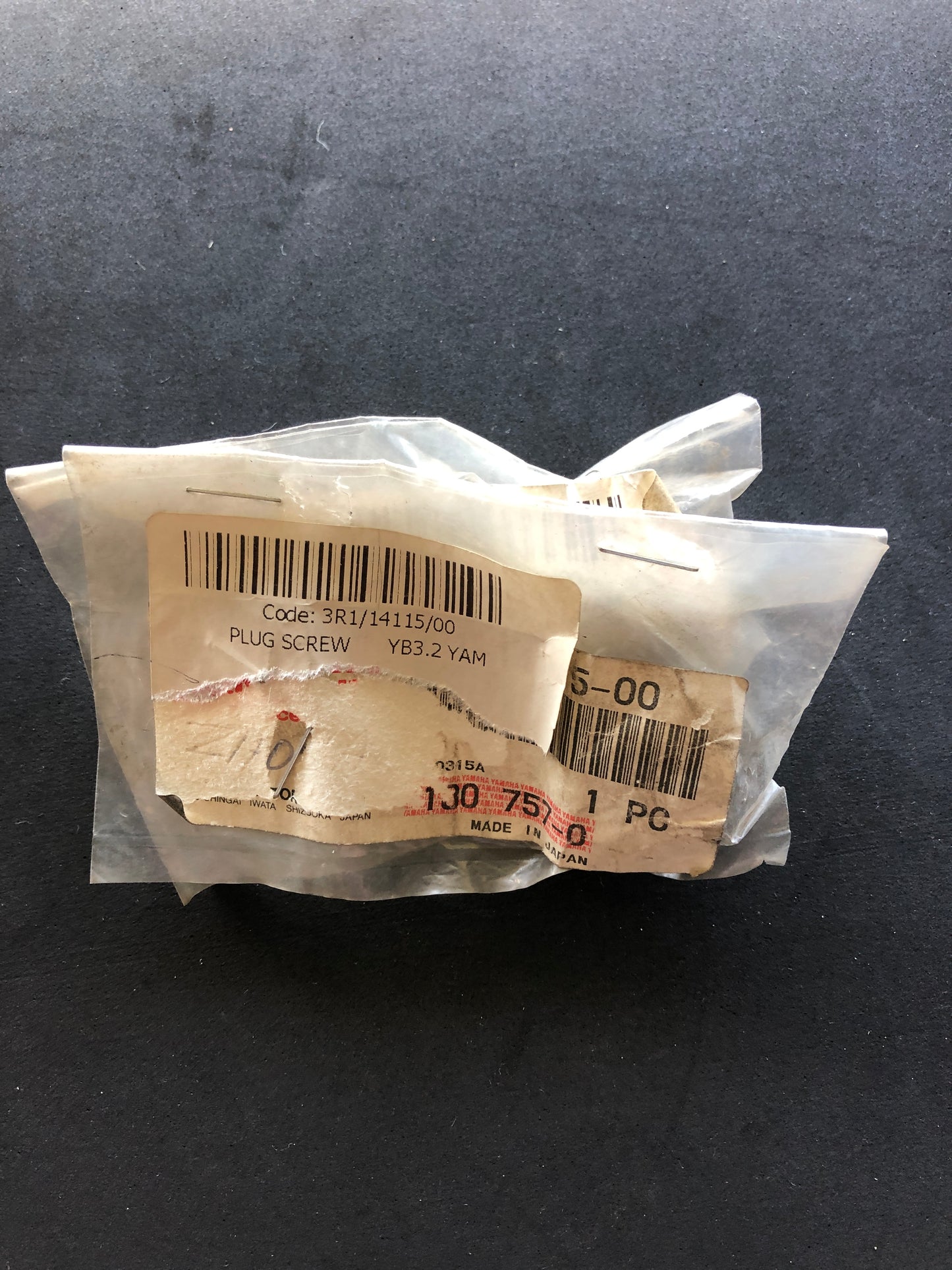 CARB BOWL PLUG SCREW - YZ80