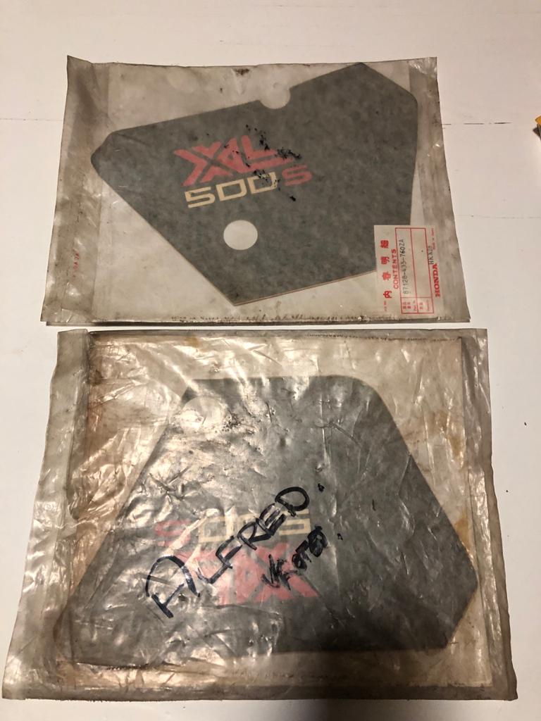 SIDECOVER DECAL SET - HONDA XL500S