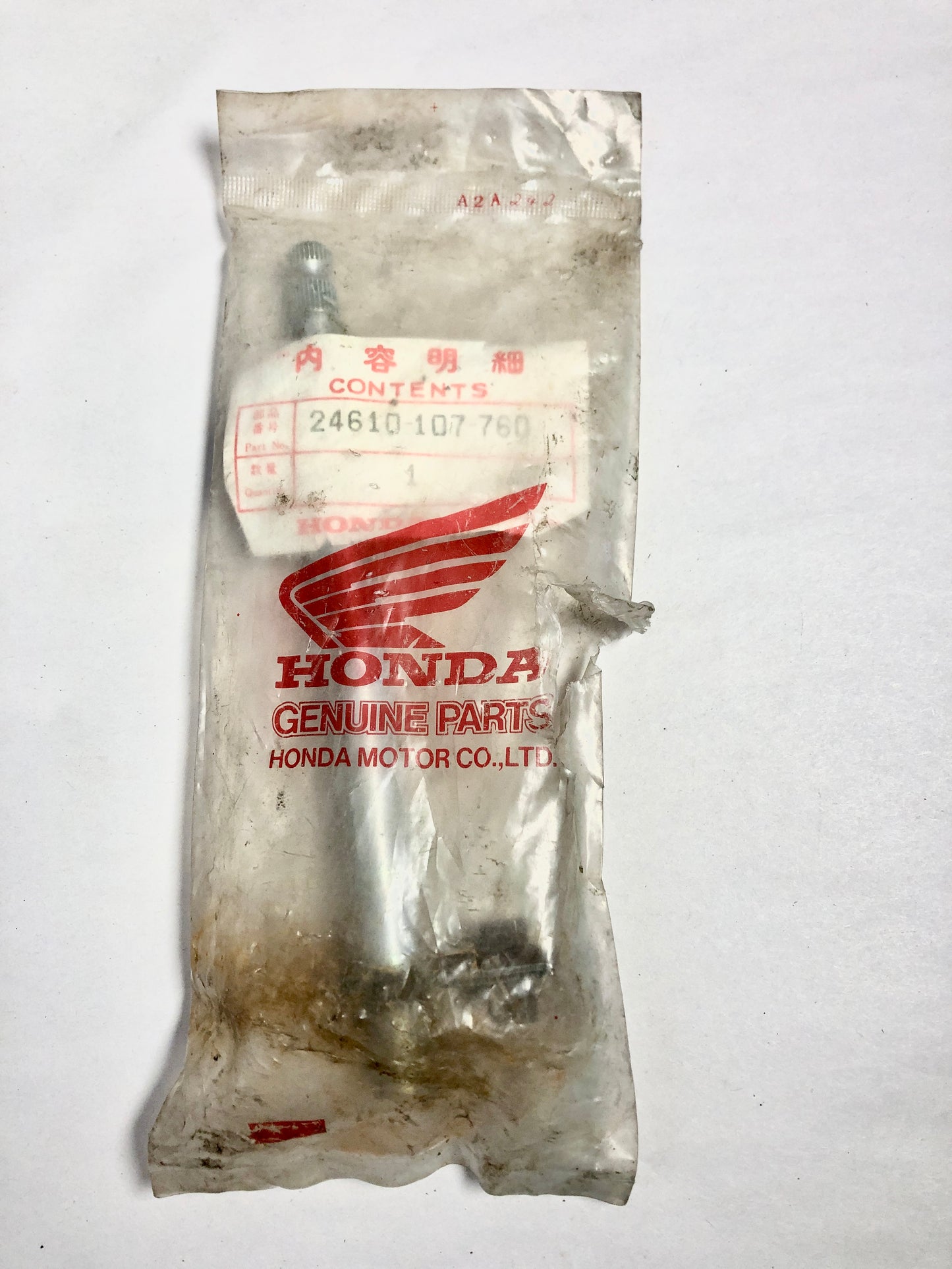 HONDA-CB100K1-SPINDLE,SHIFT