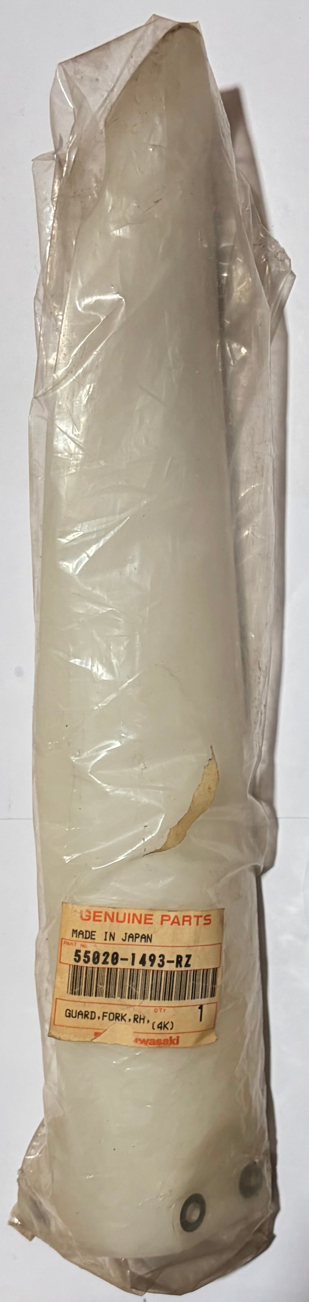 KAWASAKI GUARD FORK RH WHITE KX125 94-97
