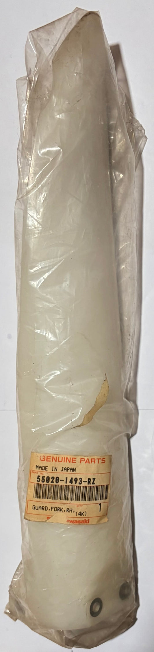 KAWASAKI GUARD FORK RH WHITE KX125 94-97