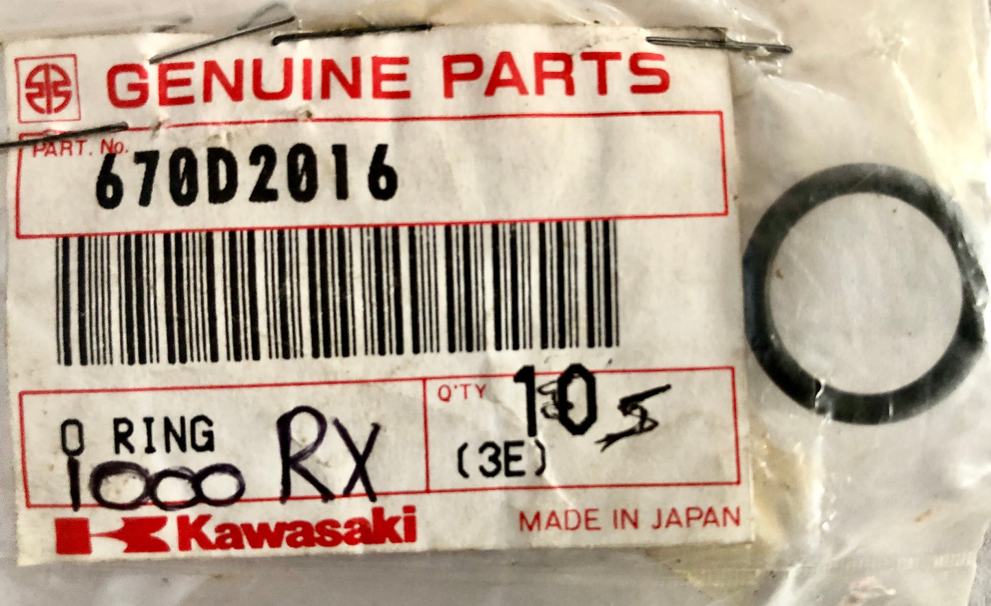 KAWASAKI-ZX1000B3-O RING,16MM