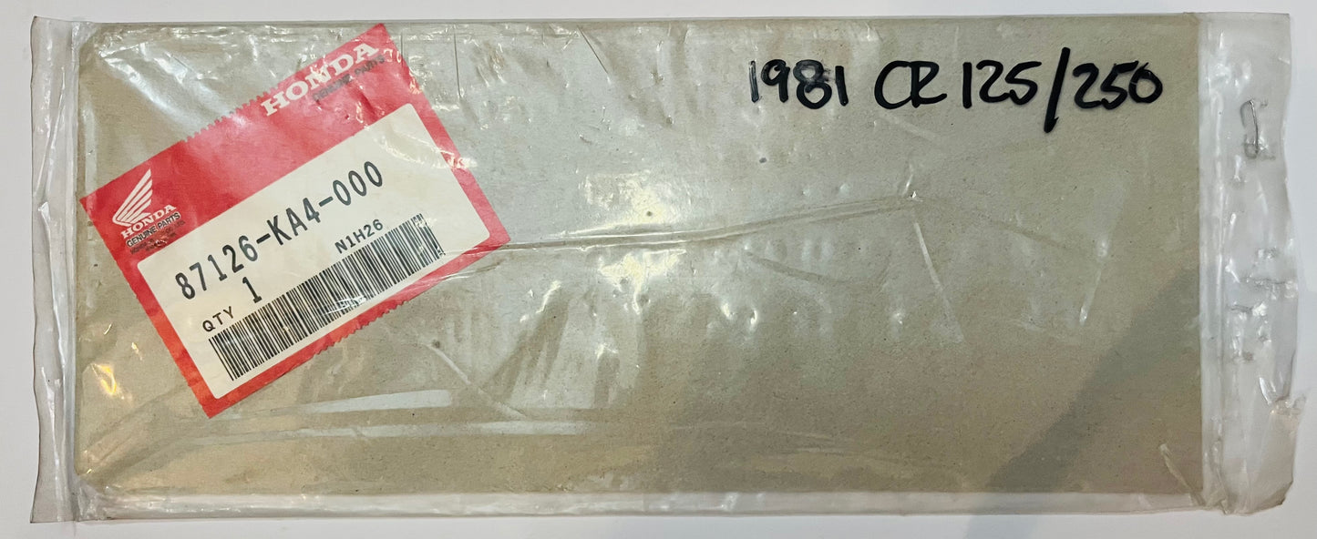 HONDA CR125/50 - TANK DECAL 1981