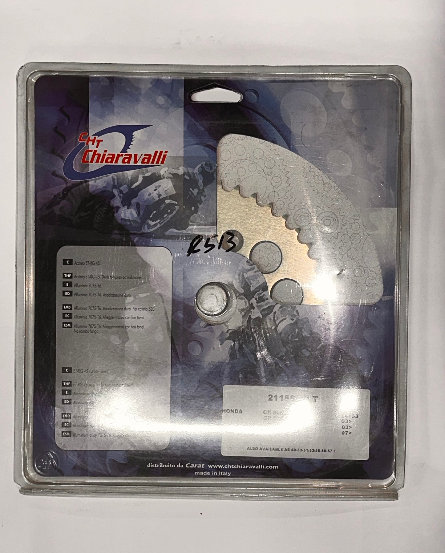 CHT CHIARAVALLI - REAR SPROCKET 49 Tooth